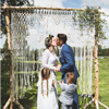 Backdrop berken + macrame 